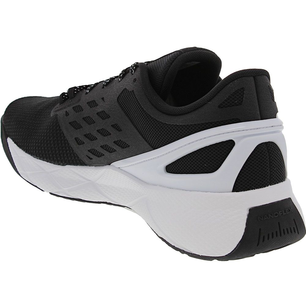 Reebok Nanoflex TR Training Shoes - Mens Black White Back View