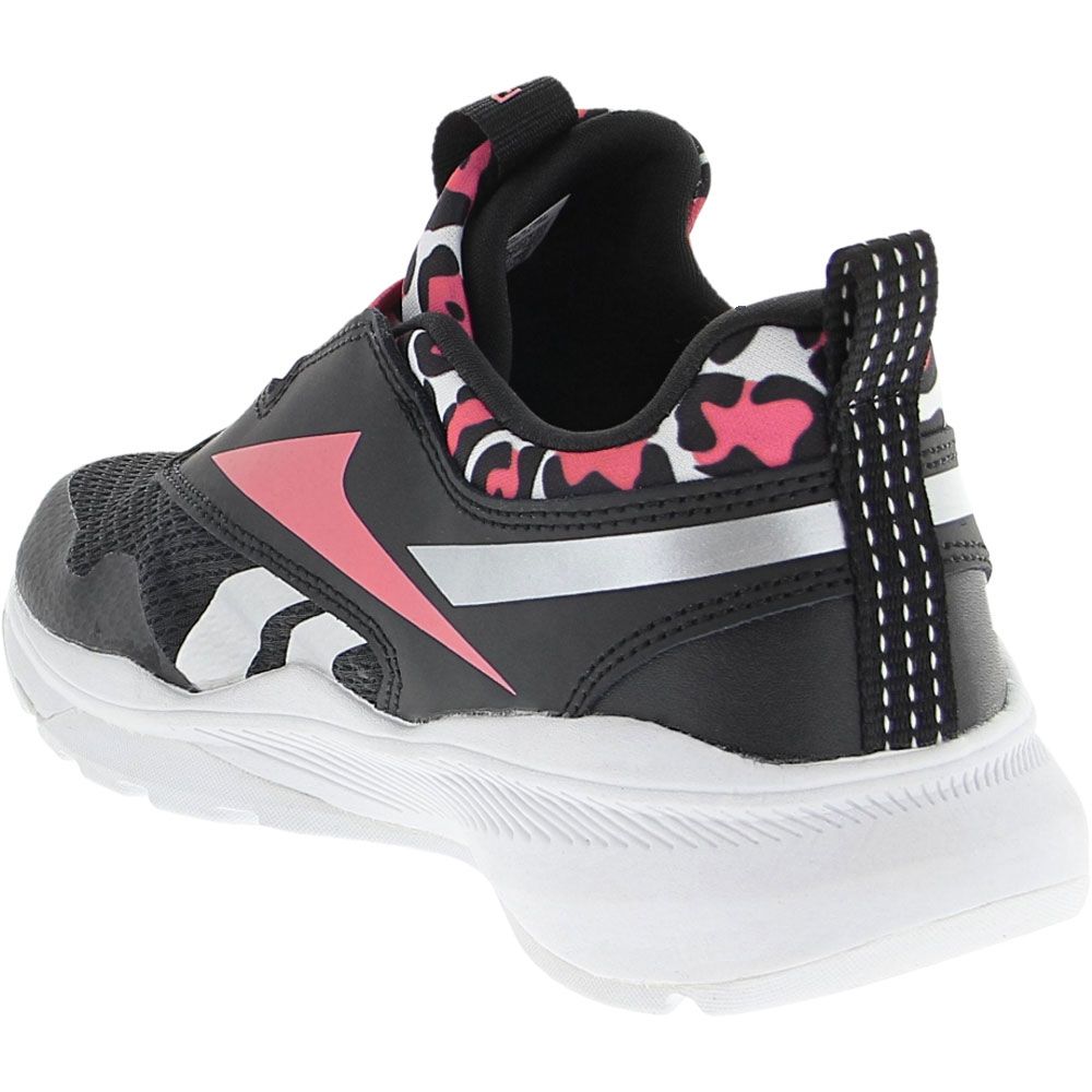 Reebok XT Sprinter Slip Training Shoes - Boys|Girls Black Pink White Back View