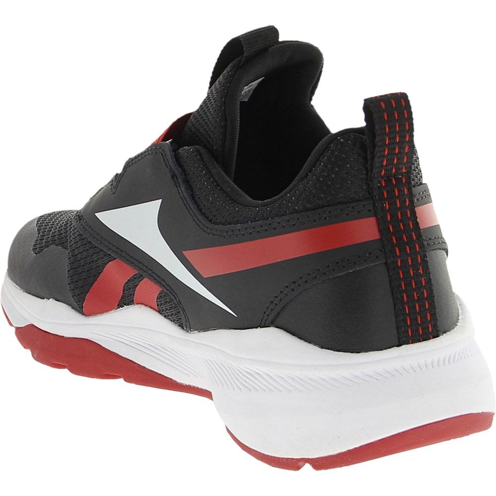 Reebok XT Sprinter Slip Training Shoes - Boys|Girls Black Red Back View
