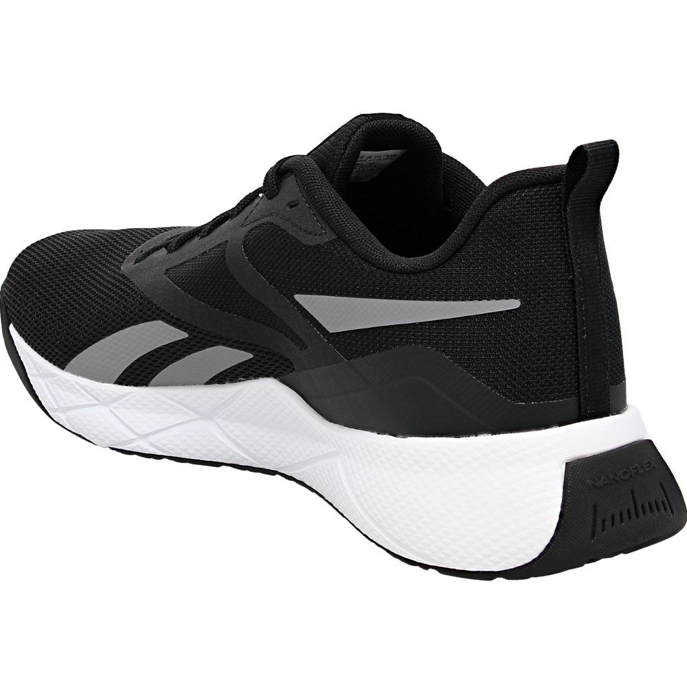 Reebok Nfx Trainer Training Shoes - Mens Black Grey Back View