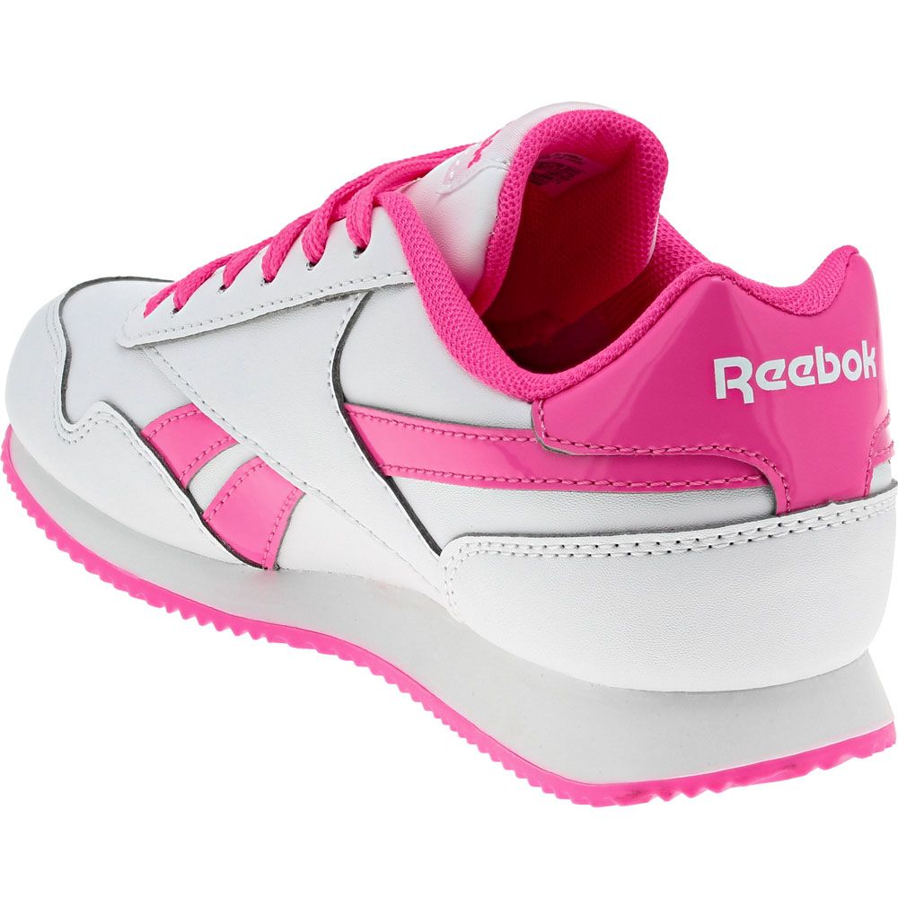 Reebok Royal Classic Jogger 3 Girls Running Shoes White Pink Back View