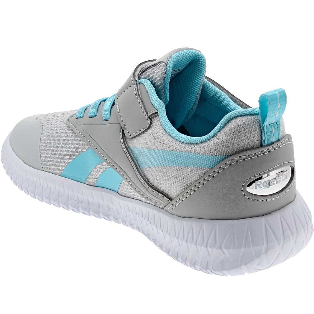 Reebok Flexagon Energy Alt 3 Kids Running Shoes Grey Blue Back View