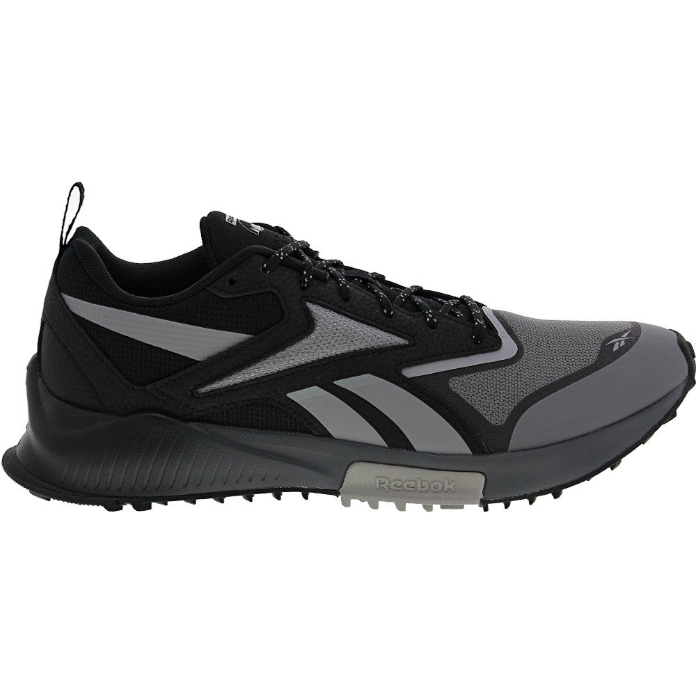 Reebok Lavante Trail 2 Trail Running Shoes - Mens Black Grey Side View