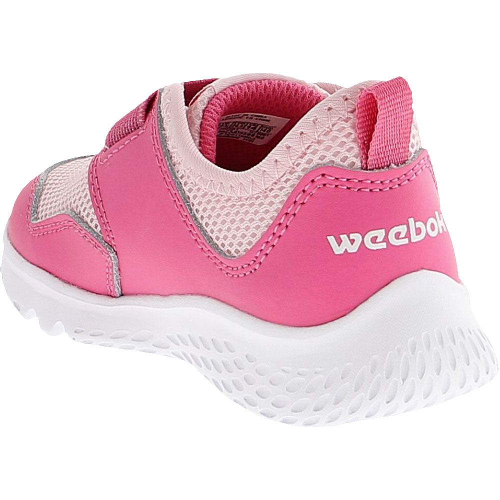 Reebok Weebok Flex Sprint Toddler Athletic Shoes True Pink Porcelain Back View