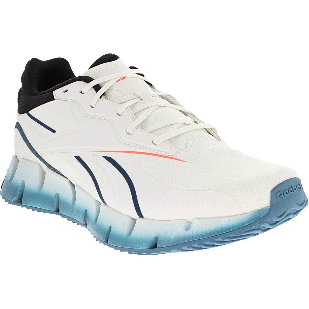 Reebok Zig Dynamica 4 Neon Running Shoes - Mens Grey Orange Blue