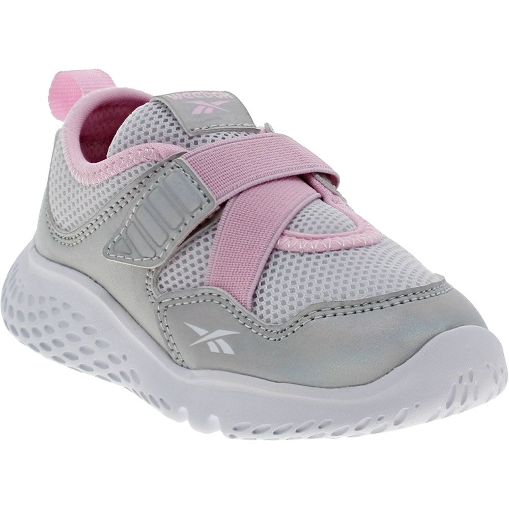 Reebok Weebok Flex Sprint Athletic Shoes - Girls Baby Toddler White Silver Pink