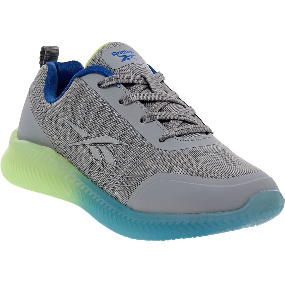 Reebok Fire Youth Running Shoes Grey Lime Blue