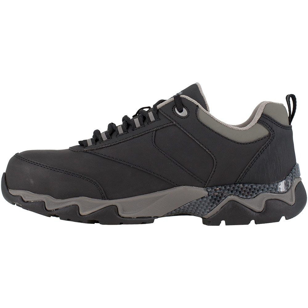Reebok Work Rb1062 Composite Toe Work Shoes - Mens Black With Grey Trim Back View