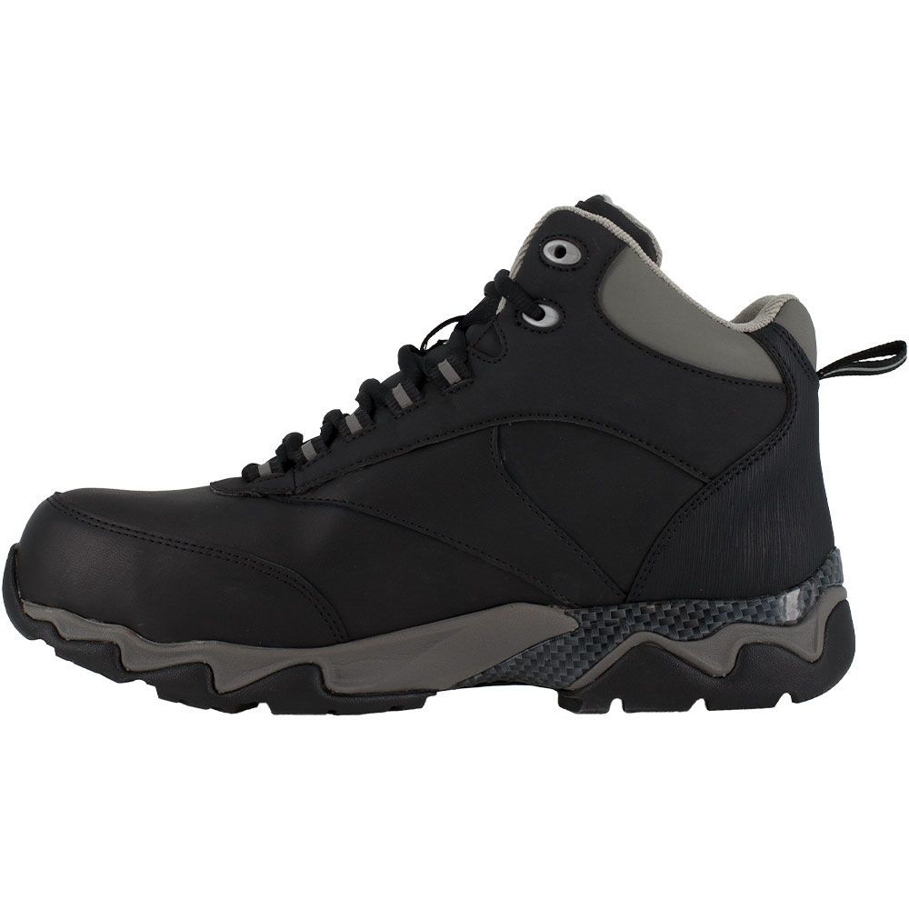Reebok Work Rb1067 Composite Toe Work Boots - Mens Black With Grey Trim Back View