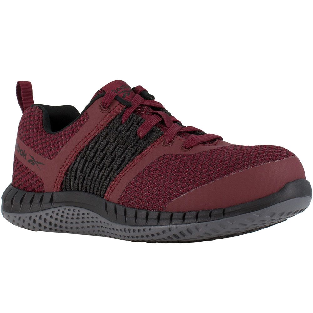 Reebok Work Rb248 Composite Toe Work Shoes - Womens Burgundy And Black