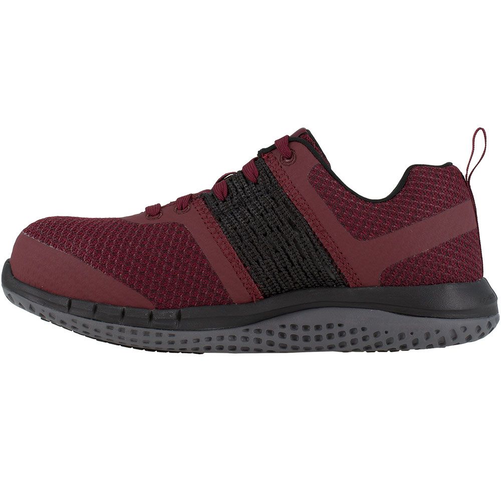 Reebok Work Rb248 Composite Toe Work Shoes - Womens Burgundy And Black Back View
