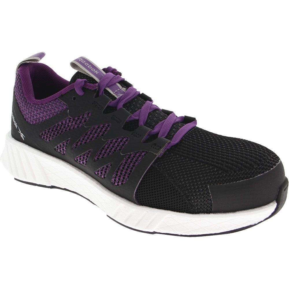 Reebok Work RB315 Flexweave EH Womens Comp Toe Work Shoes Black Purple White