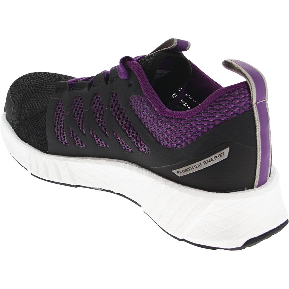 Reebok Work RB315 Flexweave EH Womens Comp Toe Work Shoes Black Purple White Back View