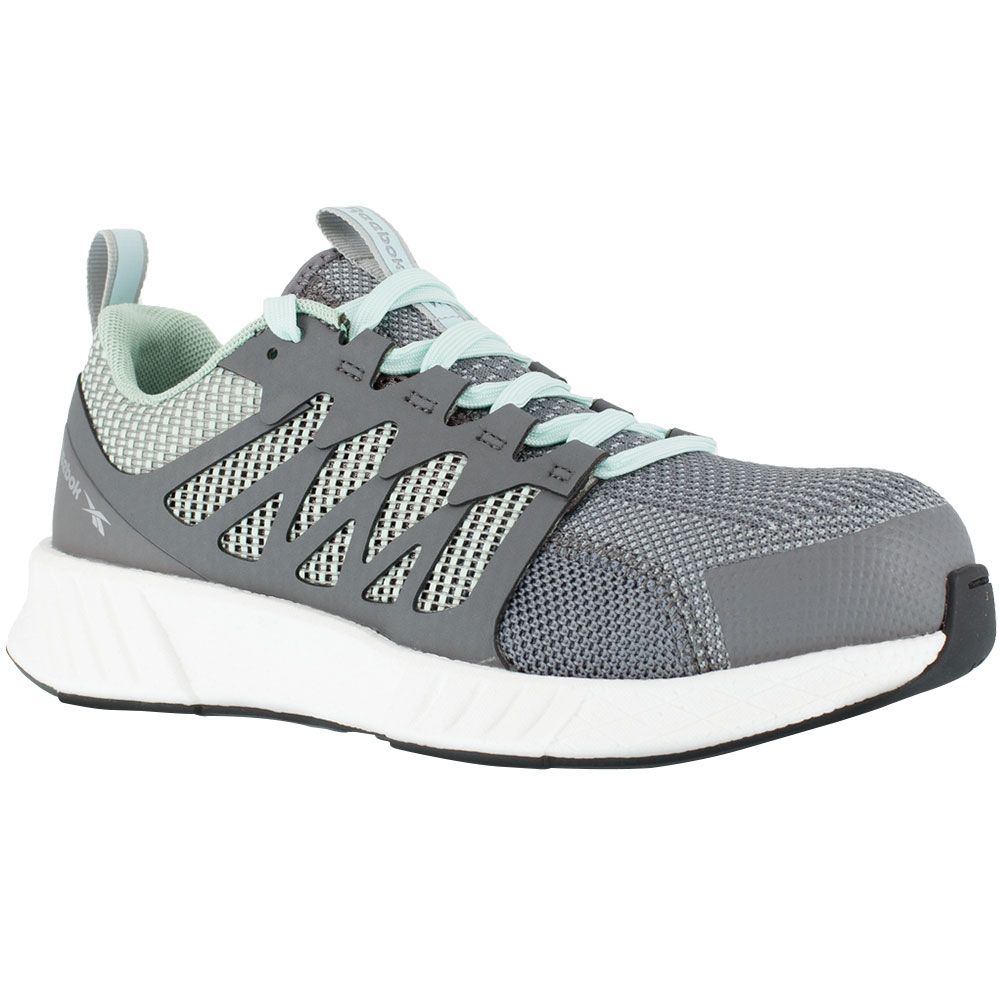 Reebok Work Rb316 Composite Toe Work Shoes - Womens Grey And Mint Green