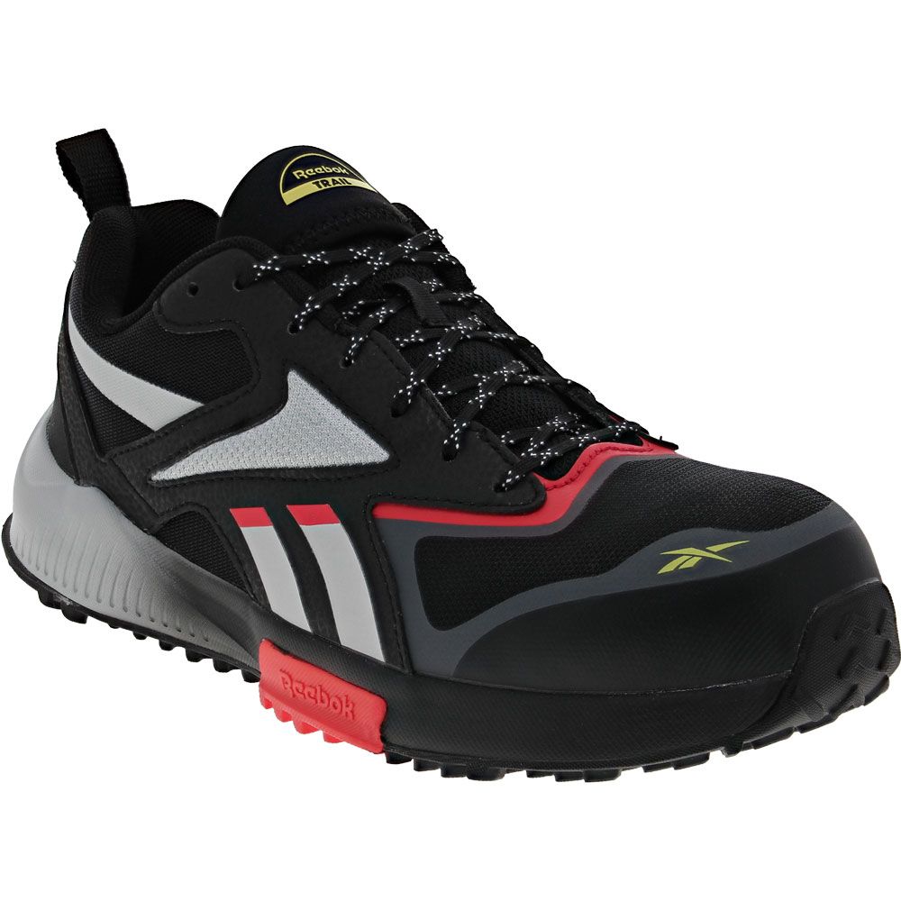Reebok Work Lavante Trail 2 Composite Toe Work Shoes - Mens Black Red