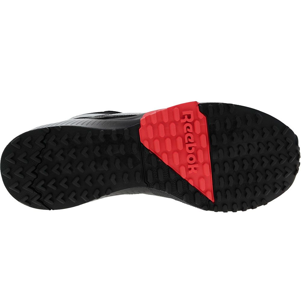 Reebok Work Lavante Trail 2 Composite Toe Work Shoes - Mens Black Red Sole View