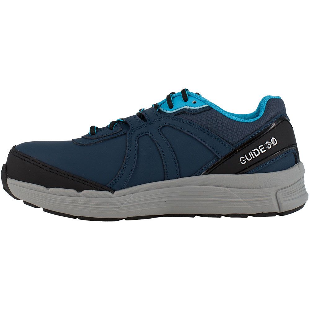 Reebok Work Rb354 Safety Toe Work Shoes - Womens Navy And Light Blue Back View