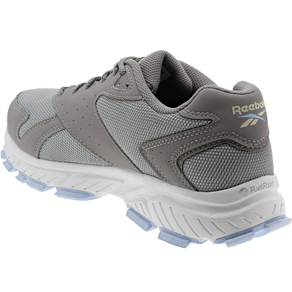 Reebok Work RB362 Hyperium Safety Toe Shoes - Womens Grey Blue Back View