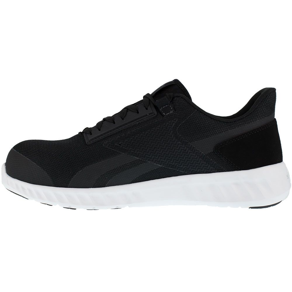 Reebok Work Rb4023 Composite Toe Work Shoes - Mens Black White Back View