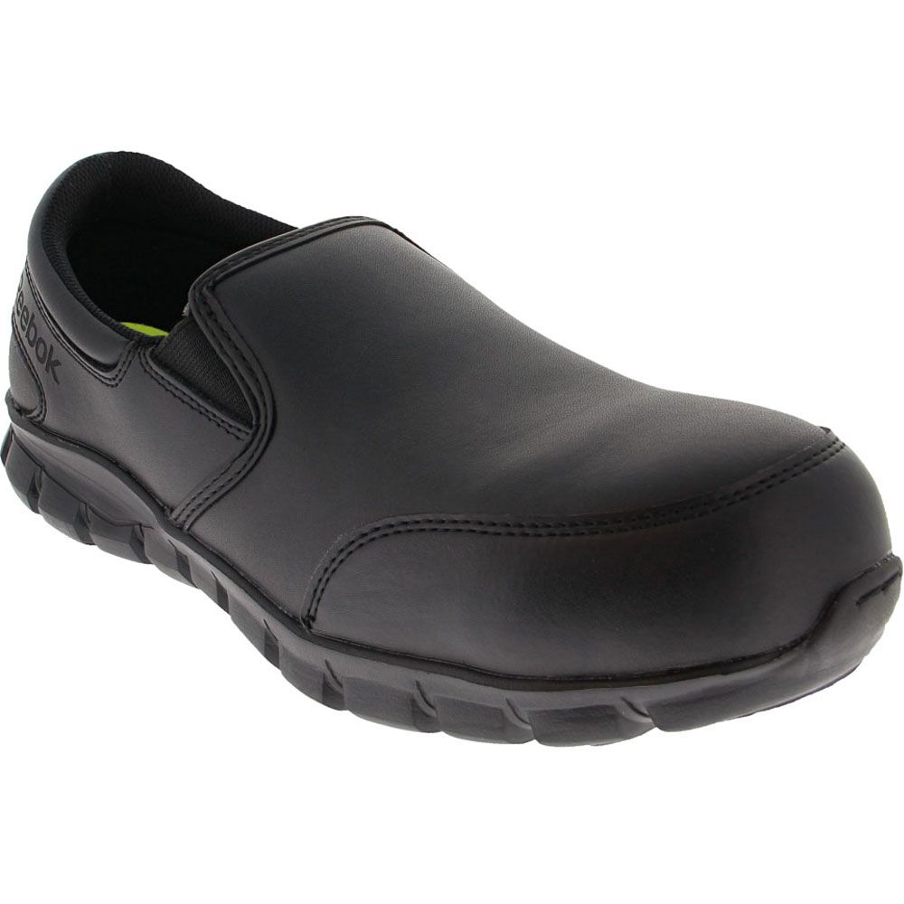 Reebok Work Sublite Slipon Leather | Mens Steel Toe Work Shoes | Rogan ...