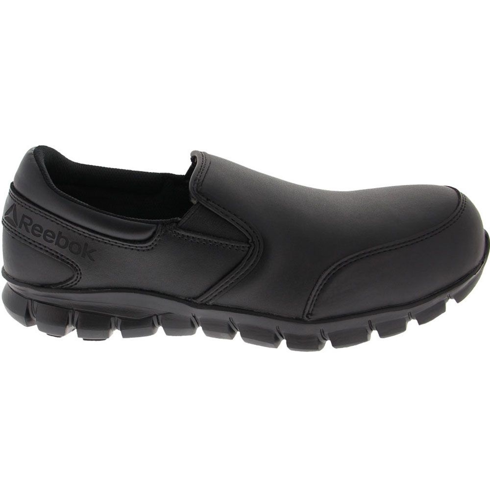 Reebok Work Sublite Slipon Leather | Mens Steel Toe Work Shoes | Rogan ...