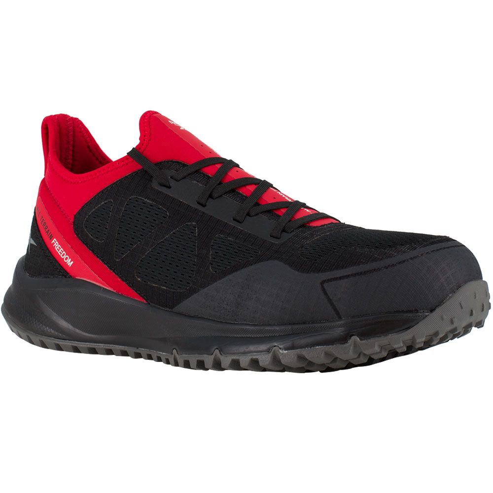 Reebok Work Rb4093 Safety Toe Work Shoes - Mens Black Red