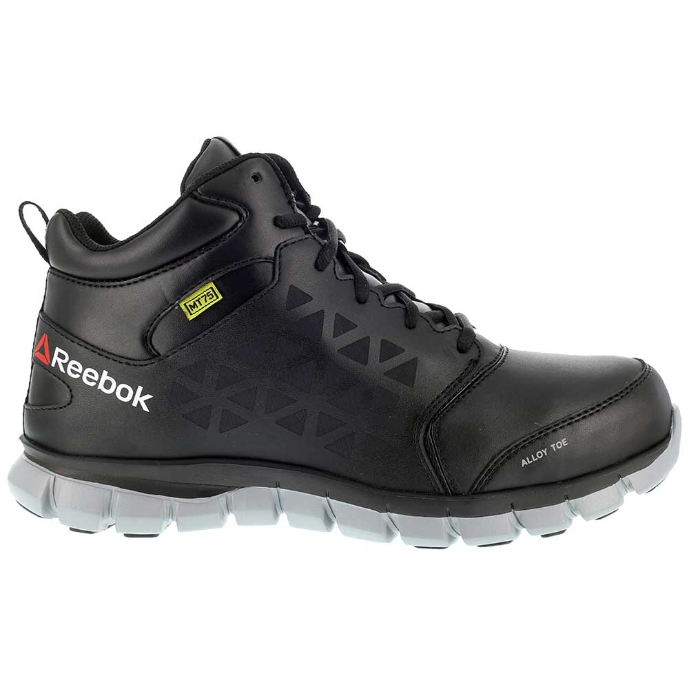 Reebok Work Sublite RB4143 Metguard Mid Safety Shoes - Mens Black Side View