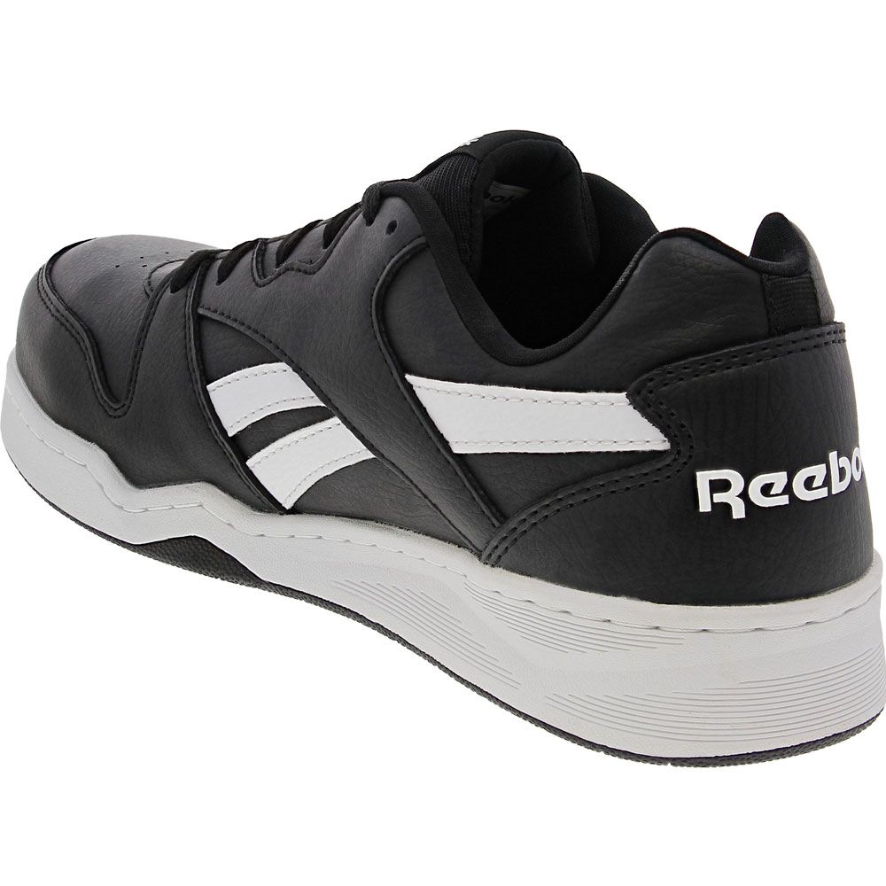 Reebok Work BB4500 Low RB4162 Mens Composite Toe Work Shoes Black White Back View