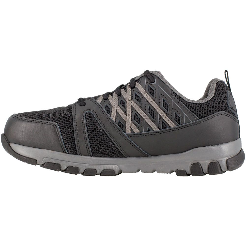 Reebok Work Rb416 Safety Toe Work Shoes - Womens Black Grey Back View