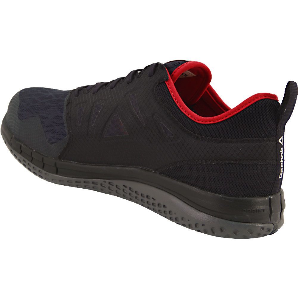 Reebok Work Zprint RB4250 Safety Toe Mens Work Shoes Navy Back View
