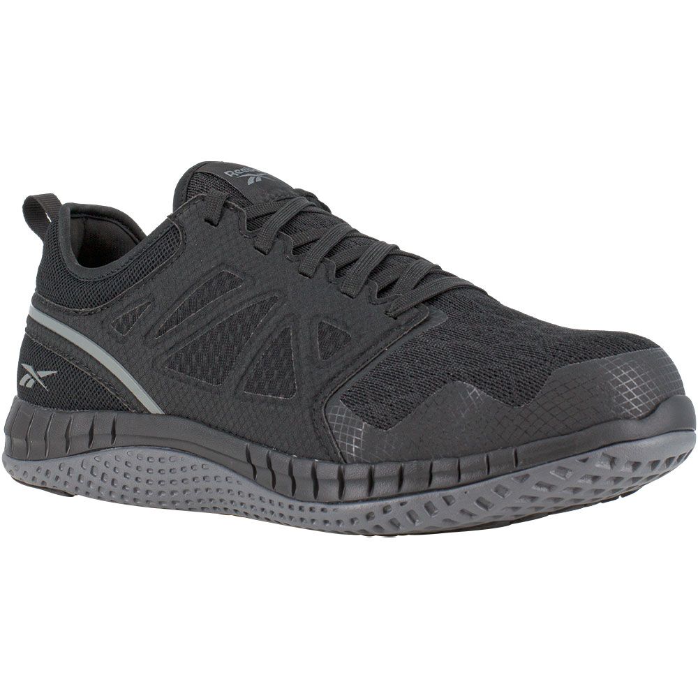 Reebok Work Rb4251 Safety Toe Work Shoes - Mens Black And Dark Grey