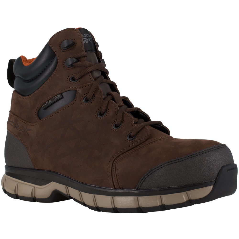 Reebok Work Rb4606 Composite Toe Work Boots - Mens Brown