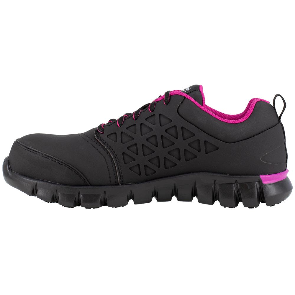 Reebok Work Sublite RB491 EH Safety Toe Work Shoes - Womens Black Back View