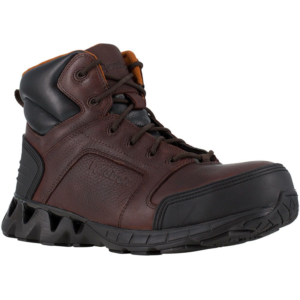 Reebok Work Rb7005 Composite Toe Work Boots - Mens Dark Brown
