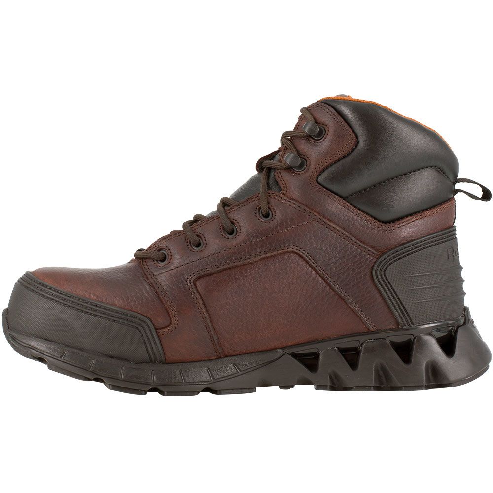 Reebok Work Rb7605 Composite Toe Work Boots - Mens Dark Brown Back View