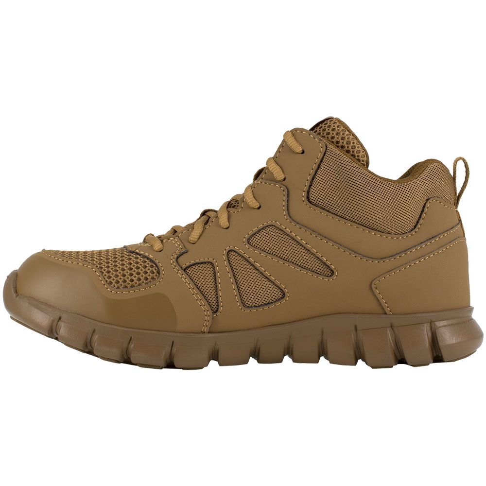 Reebok Work Sublite Tactical Mid Work Shoes - Mens Coyote Back View