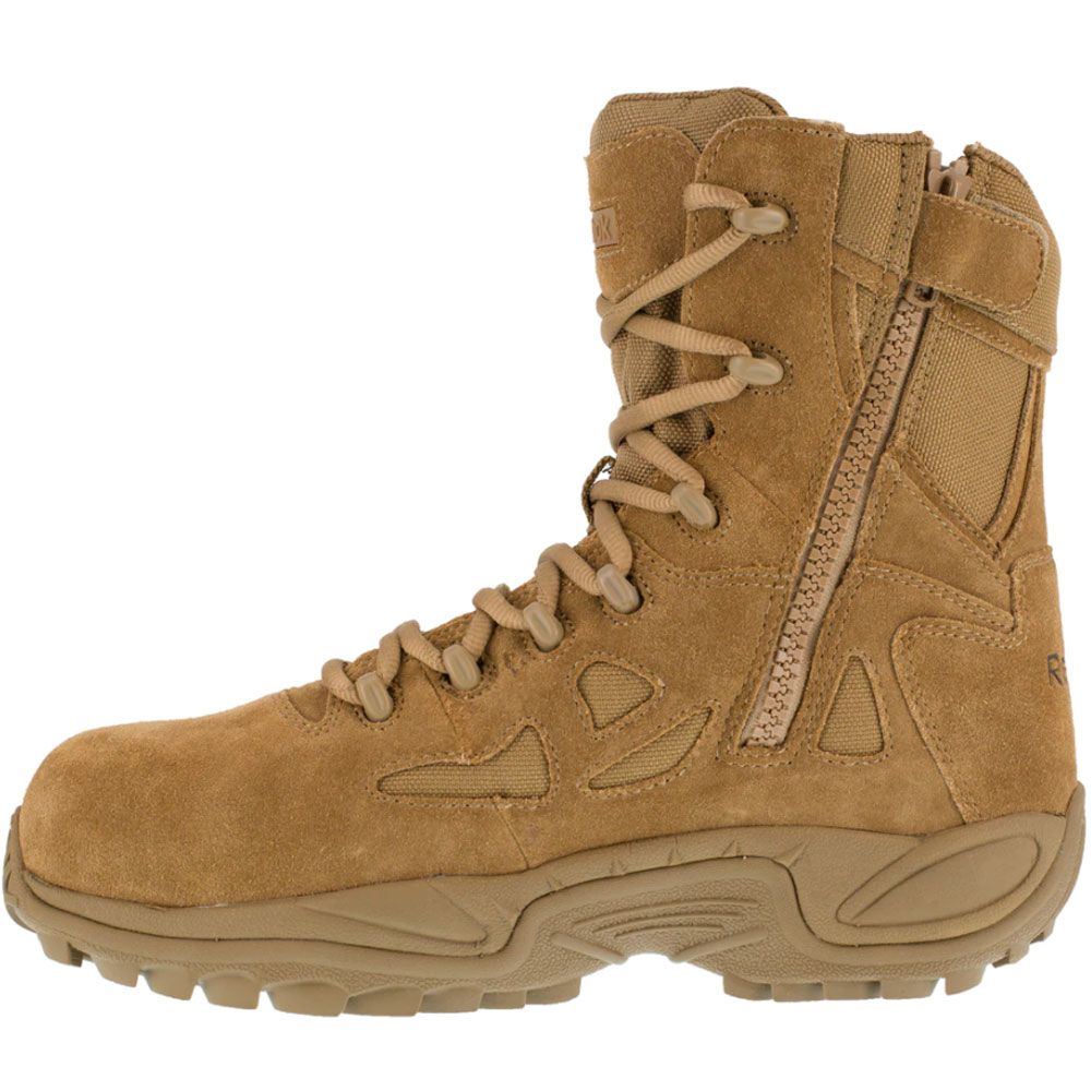 Reebok Work Rapid Response RB8850 Tactical Safety Boots - Mens Tan Back View