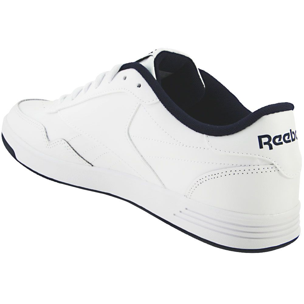 Reebok Club Memt Tennis Shoes - Mens White Collegiate Navy Back View