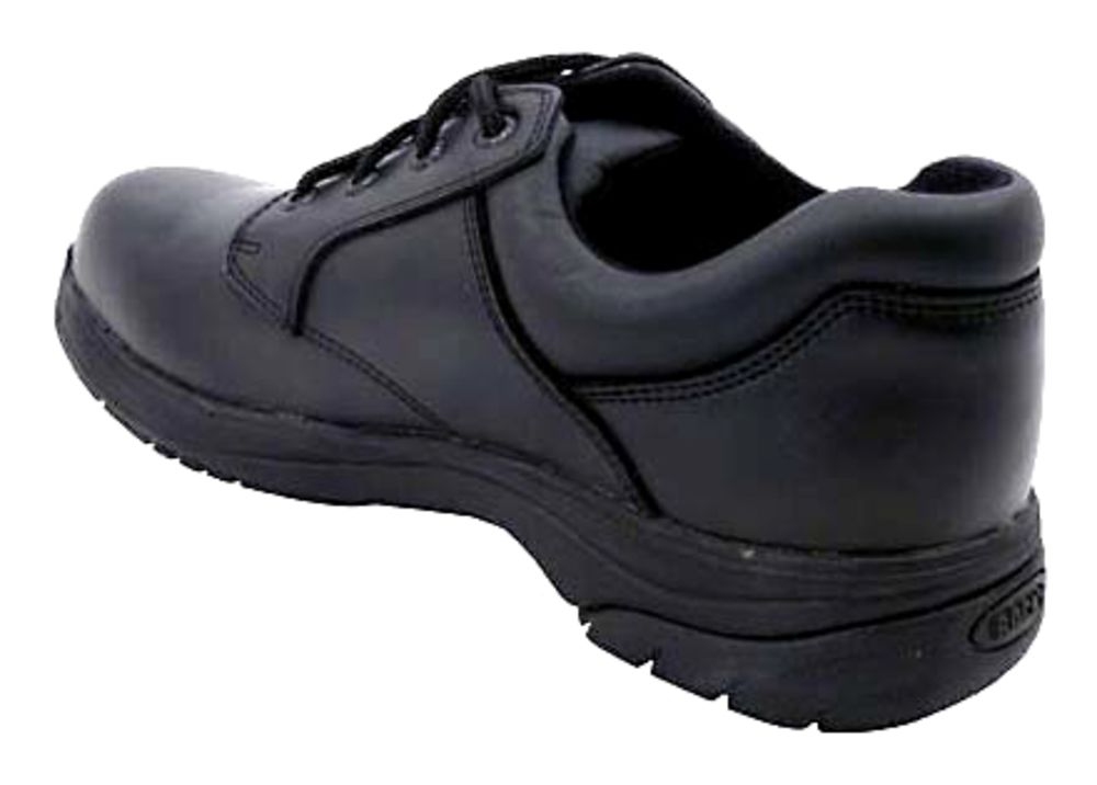 Rocky SlipStop 911 Plain Toe Work Shoes - Mens Black Back View