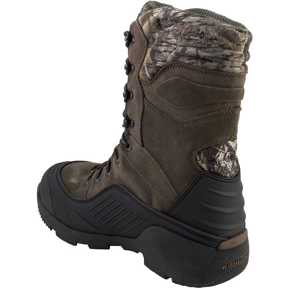 Rocky 5452 Blizzard Stalker Mens 1200G Hunting Boots Olive Camo Back View