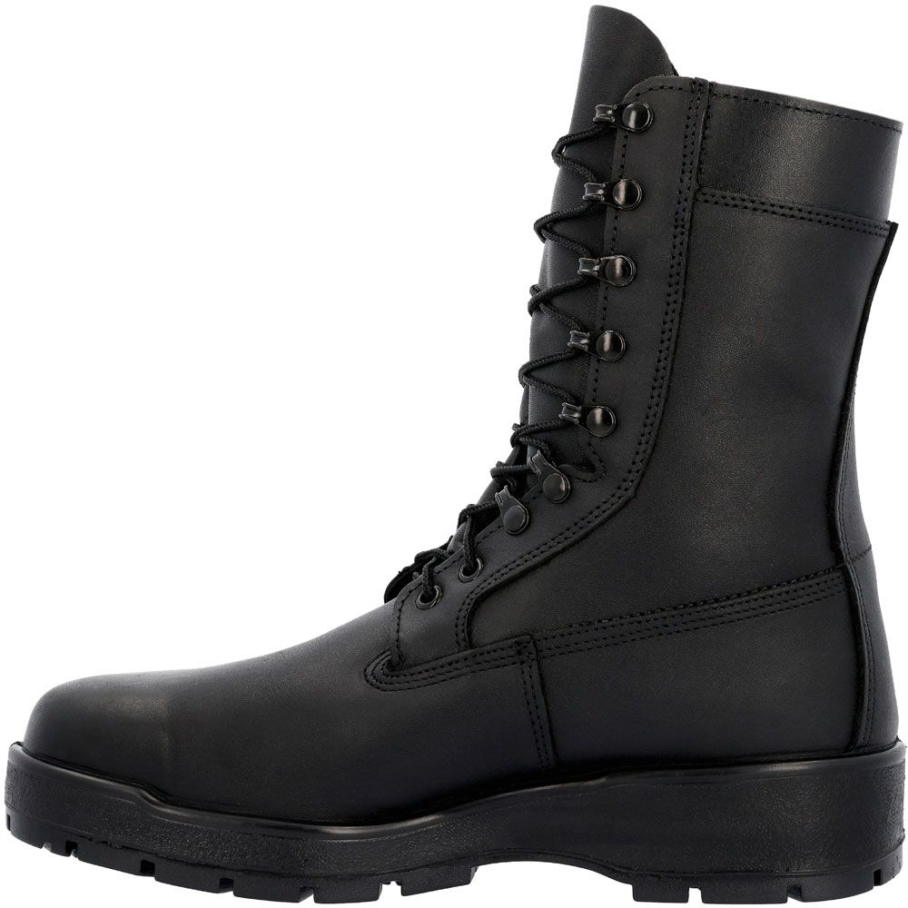 Rocky 808F Navy Inspired 9" Womens Safety Toe Work Boots Black Back View