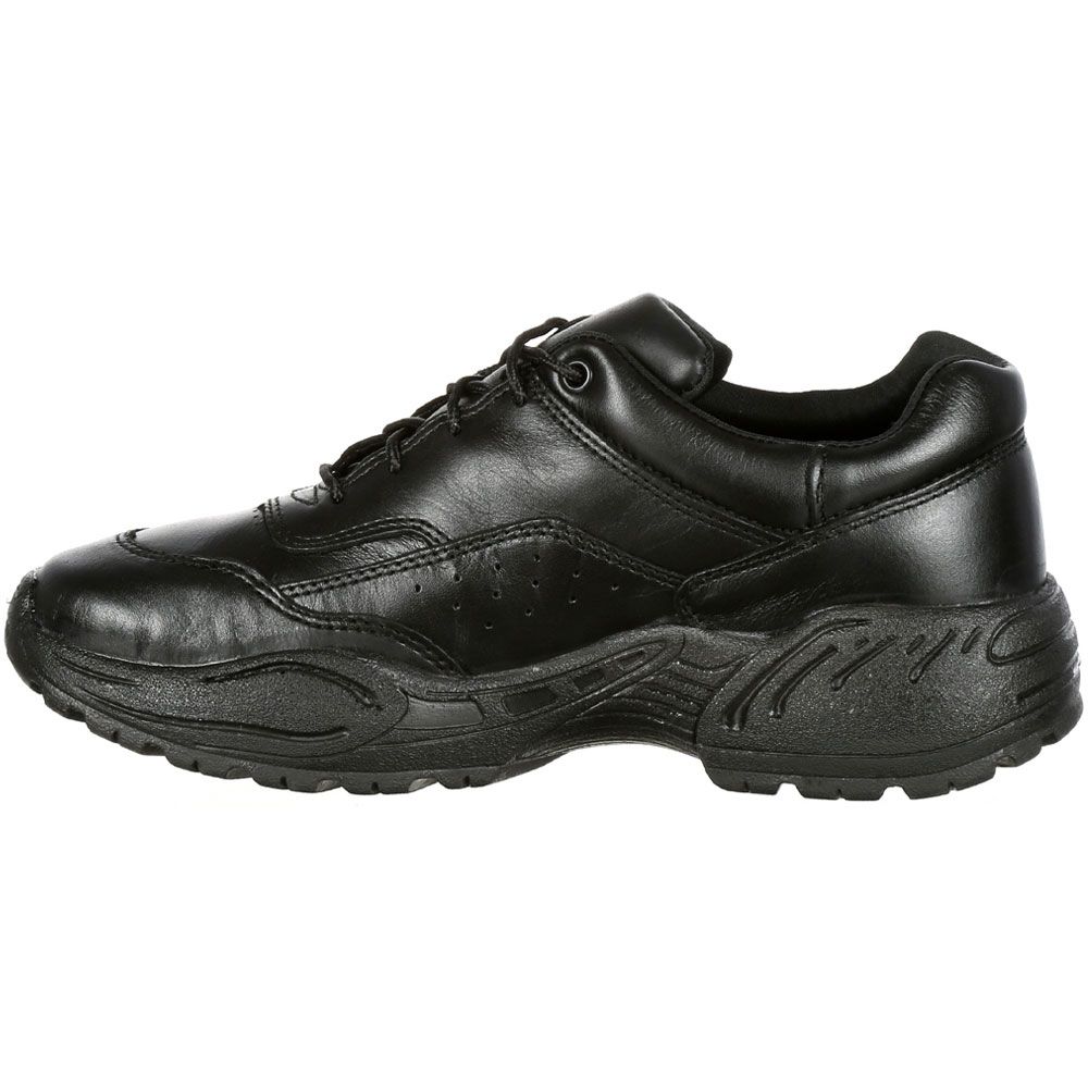 Rocky 911 Duty Ox Ath Non-Safety Toe Work Shoes - Mens Black Back View
