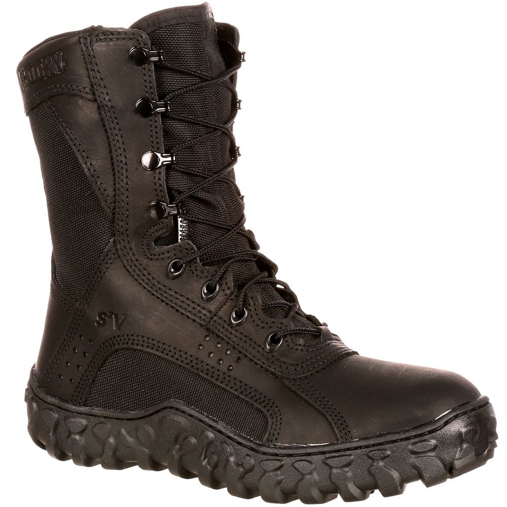 Rocky S2v Tactical Military Non-Safety Toe Work Boots - Mens Black