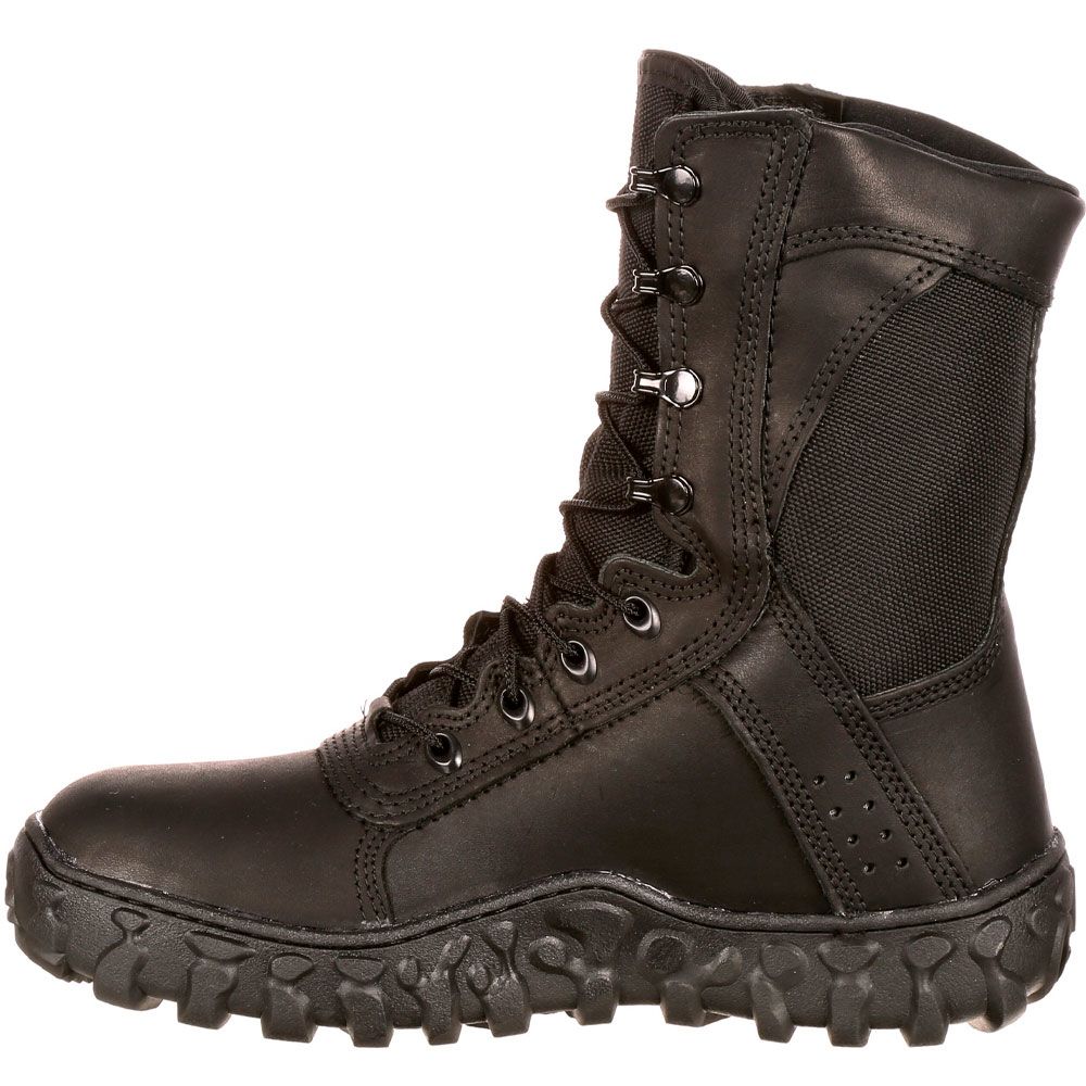 Rocky S2v Tactical Military Non-Safety Toe Work Boots - Mens Black Back View