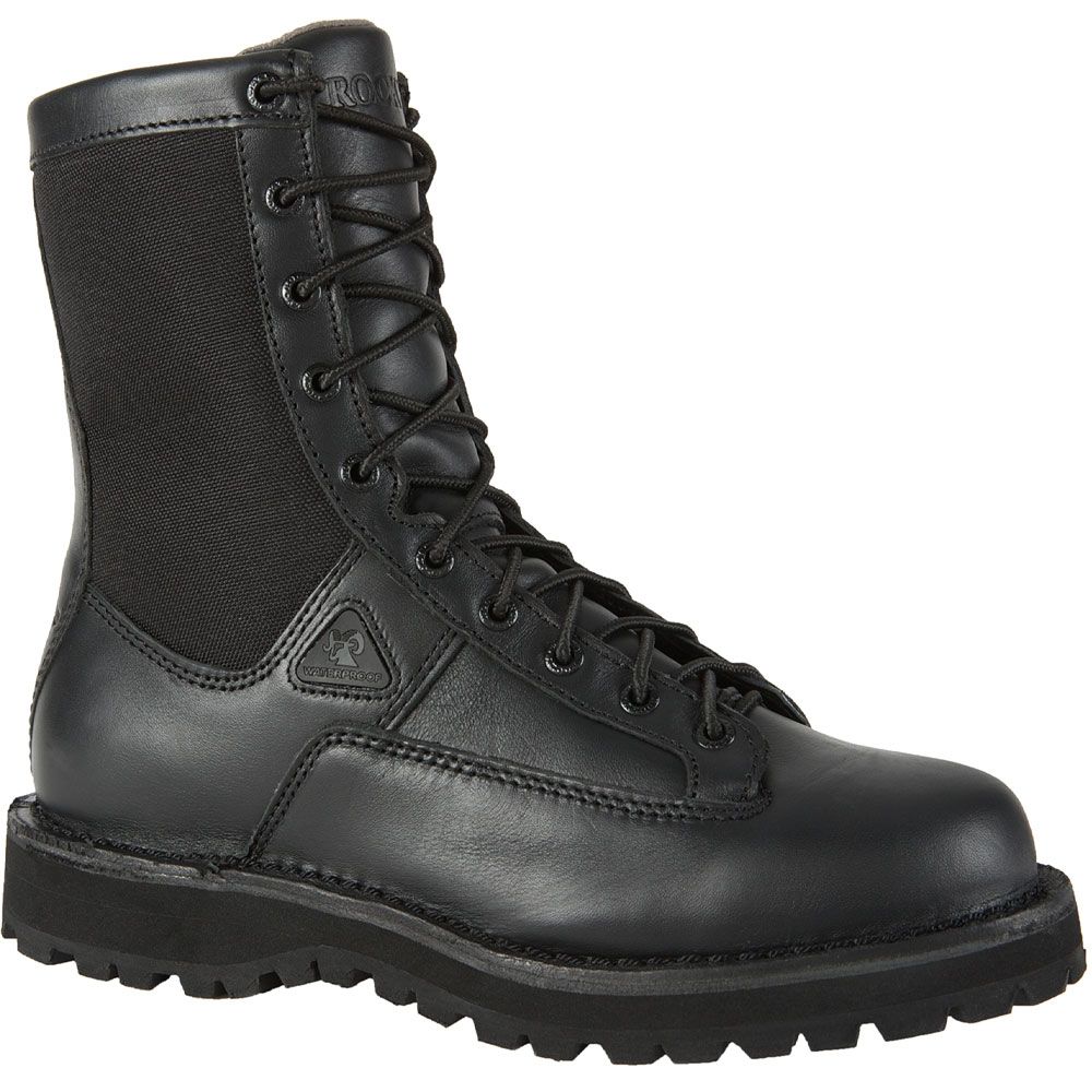 Rocky Portland Ltt Wp Duty Non-Safety Toe Work Boots - Mens Black