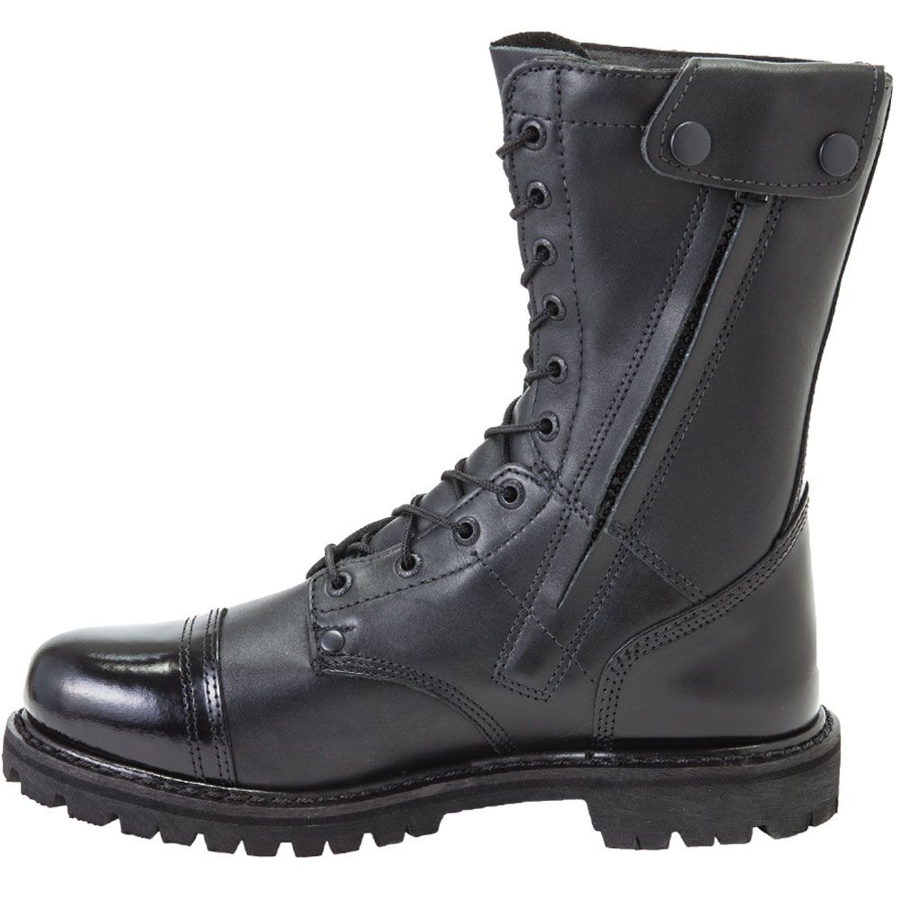 Rocky Side Zip Jump Boot Non-Safety Work Boot - Mens Black Back View