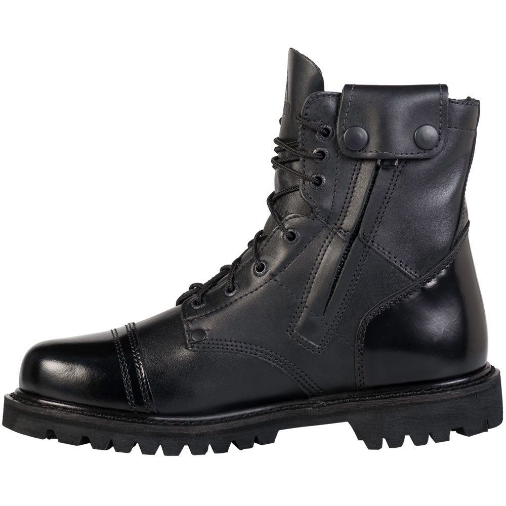 Rocky Side Zip Jump Boot Non-Safety Toe Work Boots - Mens Black Back View