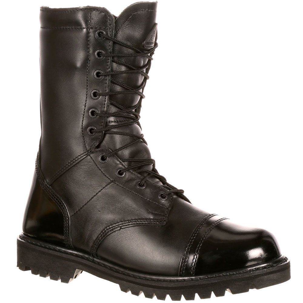 Rocky Wp Side Zip Jump Boot Non-Safety Toe Work Boots - Mens Black