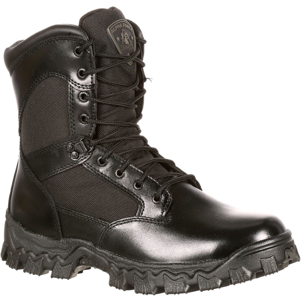 Rocky Alphaforce Waterproof Non-Safety Toe Work Boots - Mens Black
