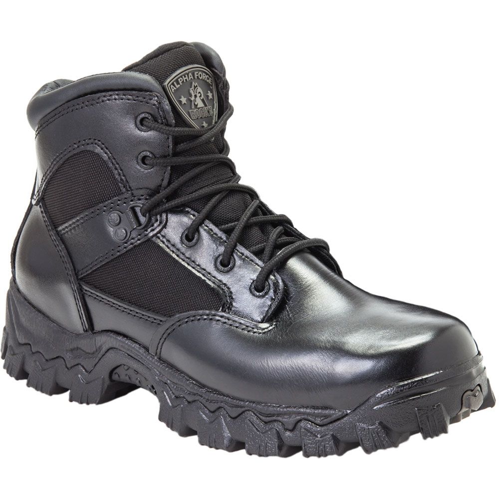 Rocky Alphaforce Waterproof NonSafety Toe Work Boots - Mens Black